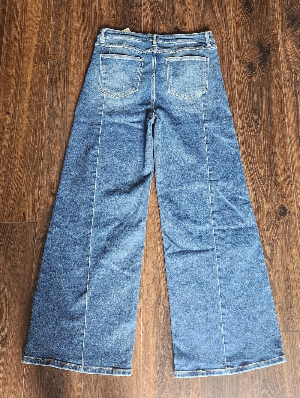 Risen Freckled Poppy Wide Leg Women’s Jeans - Light Blue - Picture 4 of 7